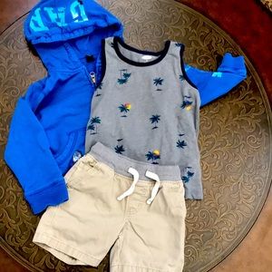 Let’s Go to the beach bundle!  BabyGap Hoodie Old Navy Tank Cat & Jack Khakis